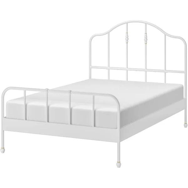 IKEA - SAGSTUA Bed Frame, White Double