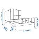 IKEA - SAGSTUA Bed Frame, White Queen