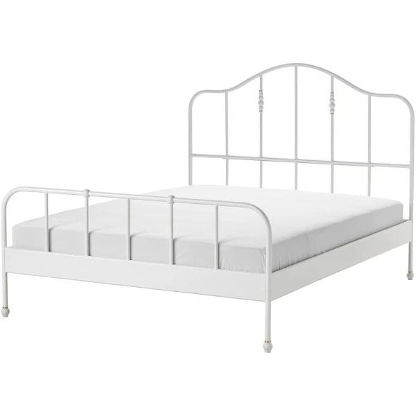 IKEA - SAGSTUA Bed Frame, White Queen
