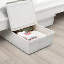IKEA - Sockerbit Storage Box with Lid, White 50x77x19 cm