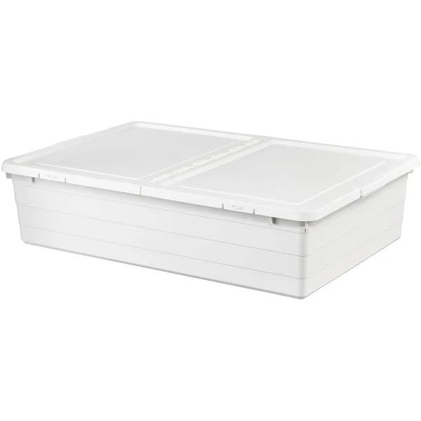 IKEA - Sockerbit Storage Box with Lid, White 50x77x19 cm