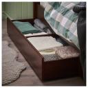 IKEA - SONGESAND Bed Frame With 4 Storage Boxes, Brown Queen