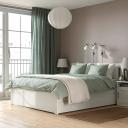 IKEA - SONGESAND Bed Frame with 4 Storage Boxes, White Queen