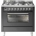 ILVE 90cm Dual Fuel Freestanding Cooker - Graphite