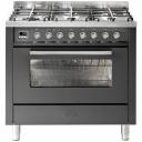 ILVE 90cm Dual Fuel Freestanding Cooker - Graphite