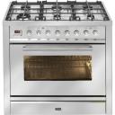 ILVE 90cm Dual Fuel Freestanding Cooker - NT96WMP/SS