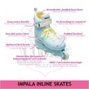 Impala Lightspeed Inline Skates - Black Fluoro - 8