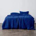 in Bed 100% Linen Duvet Cover in Cobalt, Queen