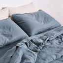 in Bed 100% Linen Duvet Cover in Lake, Super King