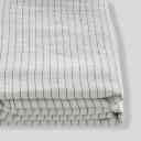 in Bed 100% Linen Duvet Cover in Pinstripe Navy, Super King