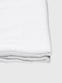 in Bed 100% Linen Fitted Sheet in White King Single | RIISE