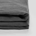 in Bed 100% Linen Flat Sheet in Charcoal, King