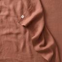 in Bed 100% Linen Flat Sheet in Hazel, Single