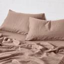 in Bed 100% Linen Sheet Set in Chestnut, Single