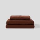 in Bed 100% Linen Sheet Set in Cocoa, King