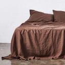 in Bed 100% Linen Sheet Set in Cocoa, King