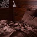 in Bed 100% Linen Sheet Set in Cocoa, King