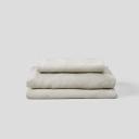 in Bed 100% Linen Sheet Set in Dove Grey, Double