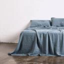 in Bed 100% Linen Sheet Set in Lake, Queen