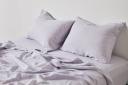 in Bed 100% Linen Sheet Set in Lilac, Queen