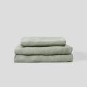 in Bed 100% Linen Sheet Set in Stone, Double