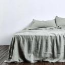 in Bed 100% Linen Sheet Set in Stone, Double