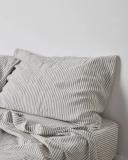 in Bed - Grey Fitted Sheets - Linen Fitted Sheet - Size Double at The Iconic