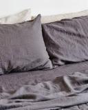 in Bed - Grey Fitted Sheets - Linen Fitted Sheet - Size King, King at The Iconic