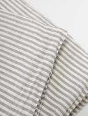 in Bed | Linen Duvet Cover - Grey & White Stripe | My Chameleon King