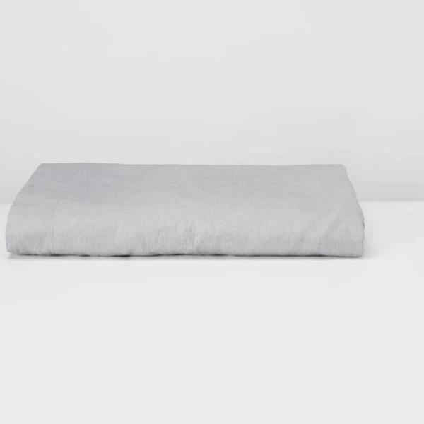 in Bed | Linen Flat Sheet - Cool Grey | My Chameleon Queen