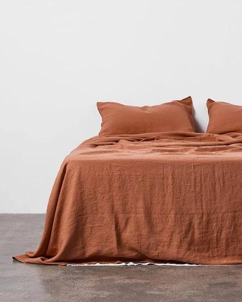 in Bed Linen Sheet Set in Hazel | RIISE