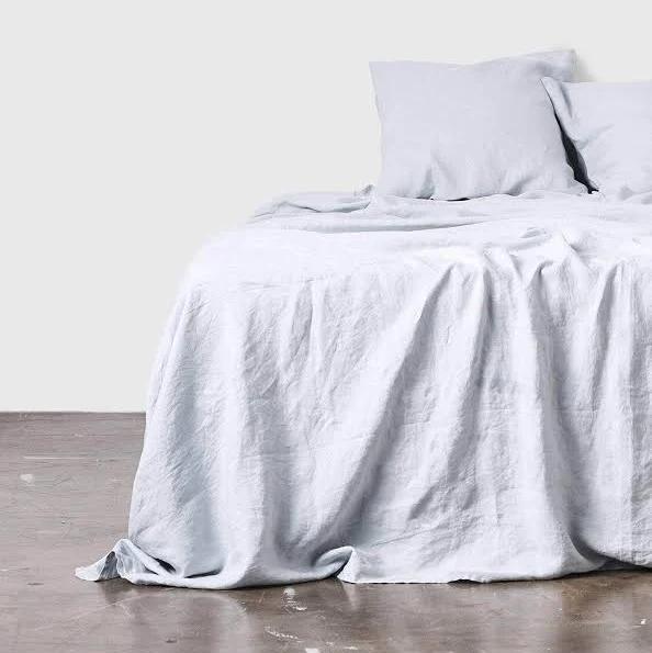 in Bed Linen Sheet Set in Mist Single | RIISE