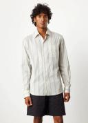 Incu | Pat Stripe Shirt Green Stripe / M
