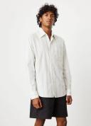 Incu | Pat Stripe Shirt Green Stripe / M