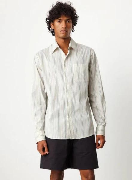 Incu | Pat Stripe Shirt Green Stripe / M