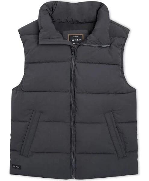 Indie Kids by Industrie The Chester Puffer Vest in Black 12
