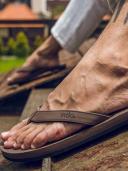 Indosole Men's Essential Flip Flops Blue 43-44