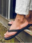 Indosole Men's Essential Flip Flops Blue 43-44