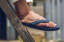 Indosole Men's Essential Flip Flops Blue 43-44