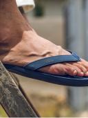 Indosole Men's Essential Flip Flops Blue 43-44