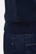 Industrie - The Lakewood Zip Neck Knit - Dark Navy Melange L