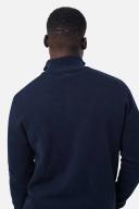 Industrie - The Lakewood Zip Neck Knit - Dark Navy Melange L