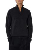 Industrie The Lakewood Zip Neck Knit in Black L