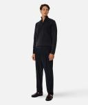 Industrie The Lakewood Zip Neck Knit in Black L
