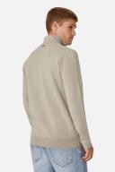 Industrie - The Lakewood Zip Neck Knit - Wheat XXL