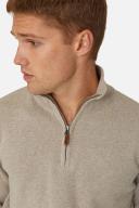 Industrie - The Lakewood Zip Neck Knit - Wheat XXL