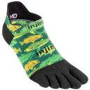 Injinji Spectrum Run Lightweight No-Show Unisex Running Socks - Deep Sea - Large
