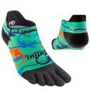 Injinji Spectrum Run Lightweight No-Show Unisex Socks - Pine - S