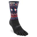 Injinji Spectrum Trail Midweight Crew Unisex Socks - Fright - L