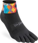 Injinji Spectrum Trail Midweight Mini-Crew Unisex Socks - Lava - Small